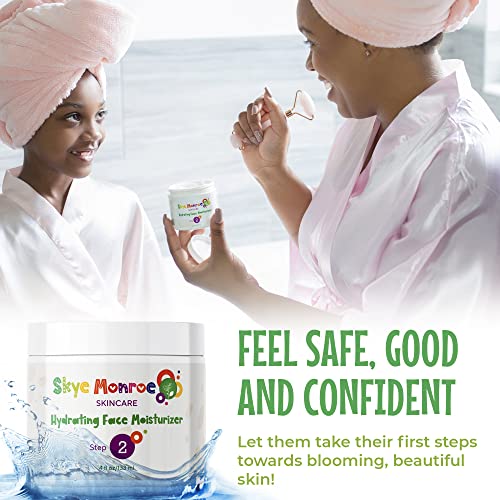 Skye Monroe hidratante hidratante para todos os tipos de pele | Rico em vitaminas, minerais e aminoácidos para pele saudável | Spa como Feel & Acne Reducer | seguro eficaz | Idades mais de 6 anos