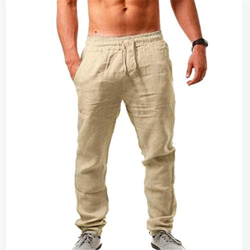 Calça de moletom de yoga de algodão masculino de algodão Yoga Beach Casual Casual calças esportivas com bolsos
