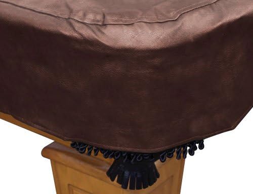 Ozônio Brown Leatherette Place Table Tampa - 8 pés