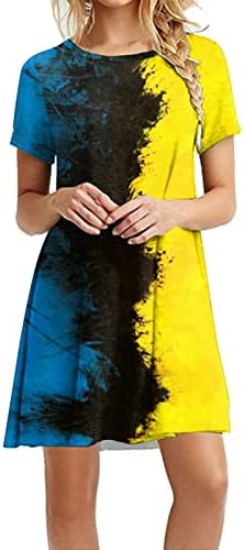Vestidos de verão femininos 2023 colorido bloco de color