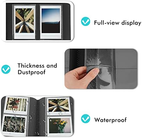 Blummy 256 Bolsões Álbum de fotos Compatível com Mini 11, Mini 9, Mini 40, Mini Link, Polaroid Snap, Z2300, Câmeras Instantâneas