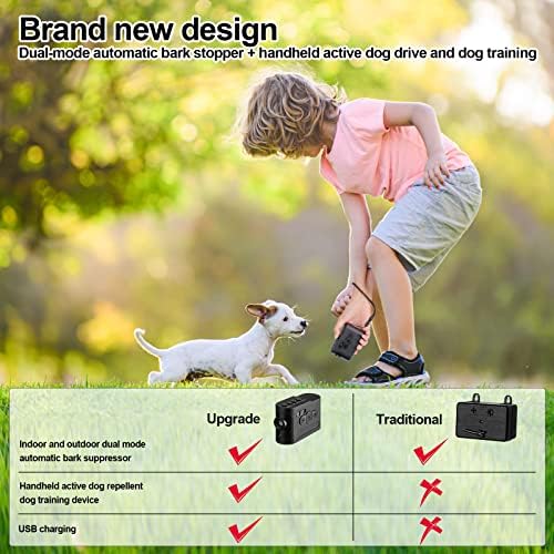 2 PCs Anti -Barking Control Disposition Dispositivos de controle de cachorro Dispositivos de controle de cachorro com níveis eficazes
