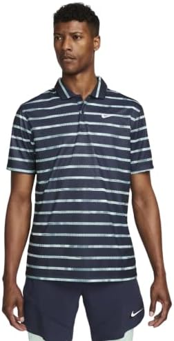 Pólo de golfe listrado da nike masculino