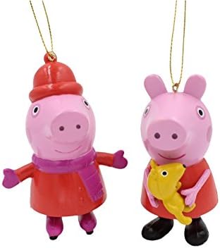 Kurt Adler 3,5-4 Peppa Pig Blow Mold Christmas Ornament 2