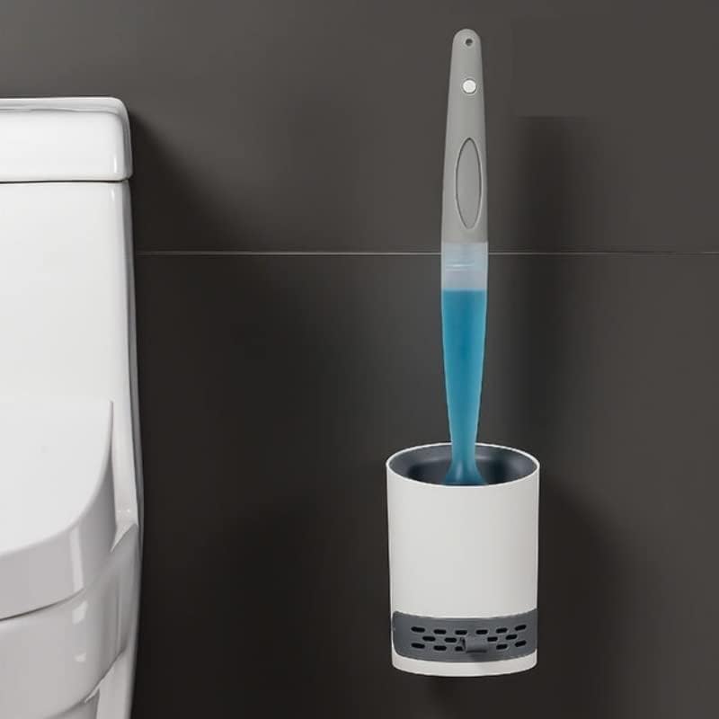Escovas de vaso sanitário knfut e suportes ， Silicone Toilet pincel Tools de limpeza montada em parede Ferramentas de limpeza RECILIZAÇÃO LIQUIPO DE LIQUIPETO DE ACESSORES DE BAINS Acessórios para banheiros domésticos Conjunto