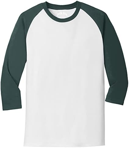 Joe's USA Cotton/Poly 3/4 Sleeve Baseball T-shirts em tamanhos S-4xl