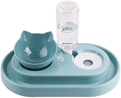 Pet Supplies Double Dog Dog Cat Bowls, Pet Water Food Set com dispensador de água automático destacável para cães pequenos