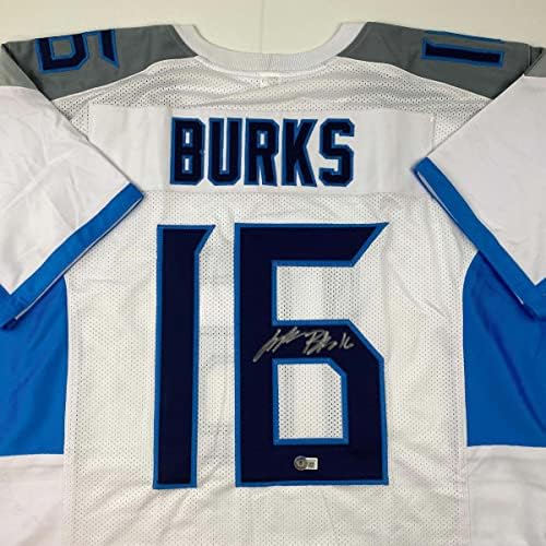 Treylon Burks Burks Autografado Tennessee Jersey de futebol Beckett Bas Coa