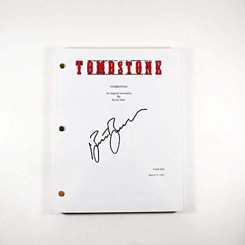 Kurt Russell Tombstone Script assinado autografado autêntico 'ga' coa