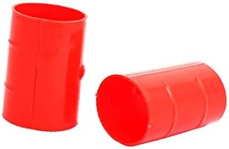 X-dree 50mm dia 2 mm de espessura de ar condicionado central tubo de tubo de tubo de tubo vermelho 9pcs (50mm diâmetro 2mm Grosor Aire Acondicionado Tubo tubo tubería abrazadera rojo 9pcs