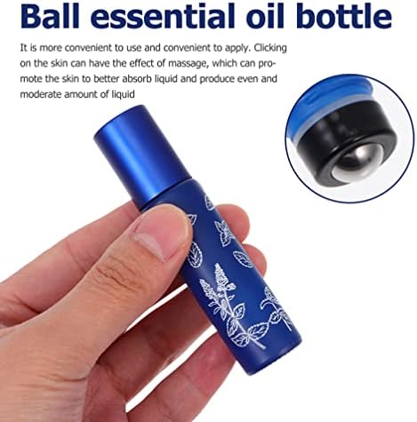 Garrafas de rolos de vidro vazios de 20 ml garrafas de rolos de 10 ml com bolas de rolos de aço inoxidável, amostra essencial