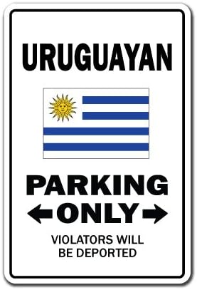 Sinal de estacionamento uruguaio Uruguai da América do Sul | Interno/externo | Sinal de plástico alto de 14