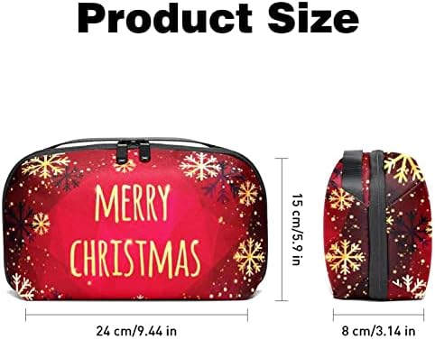 Carteira de bolsa de bolsas de viagem de caixa de transmissão de caixa de transmissão de caixa USB Acessório de bolso, Feliz Natal