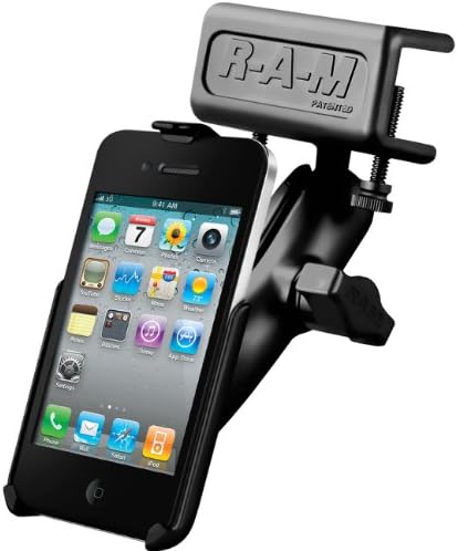 Ram Mount Universal Glare Shield Mount para iPhone 4/4s sem caixa/pele/manga - embalagem não -retail - preto