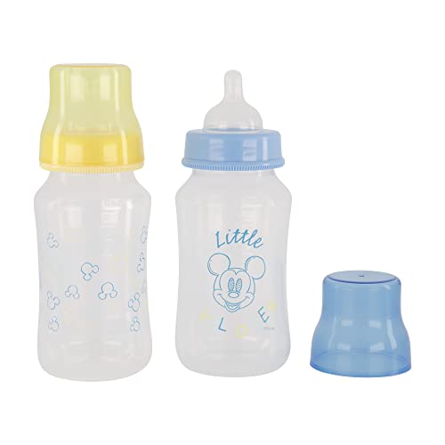 Disney Minnie Mouse Baby Bottles 11 oz para meninos ou meninas | 2 pacote de garrafas em forma de ampulheta infantil