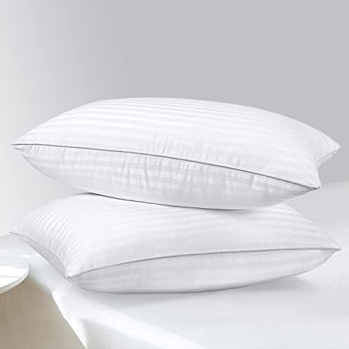 Homelab 2 Pacote de travesseiros padrão para dormir - de algodão respirável, macio de pelúcia alternativa,