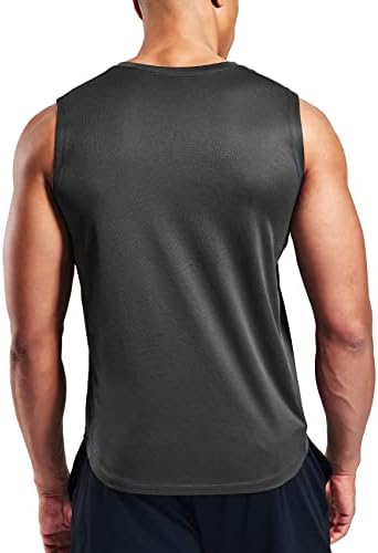 Haimont Men's Workout Shirts sem mangas camisetas de tanques musculares secos rápidos