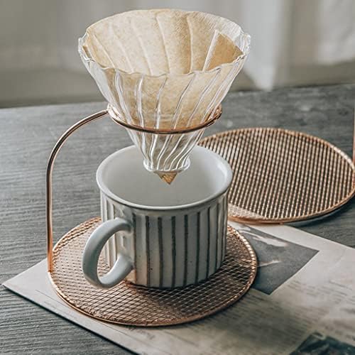 Acessórios para café do suporte do filtro de café Drip titular de café Metal Coffee Filtro Cup, adequado para fabricar café