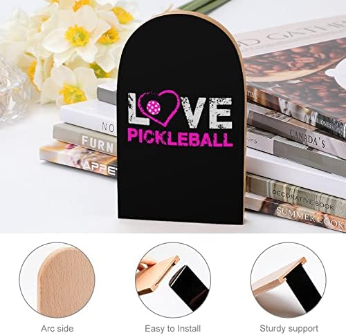 Love Ball Pickle Ball Livros de Livros de Livros de Livros para Defusos para Palhadas para Prateleiras Decorativas