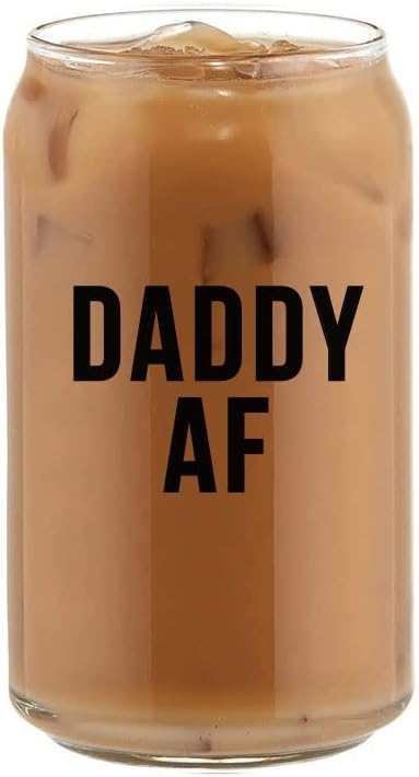 Daddy Af Cheer Coffee personalizado Café de vidro de bebida fria