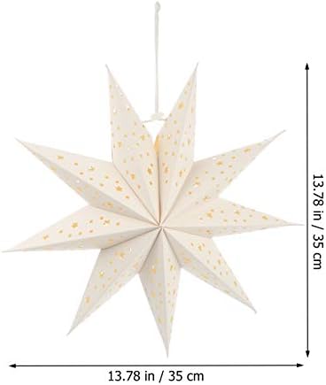 OSALADI 12 PCs Christmas Star Paper Star Lantern Star Lampshade Xmas Lampshade Capa Lâmpada da lâmpada 9