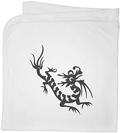 Azeeda 'Chinese Dragon' Cotton Baby Blanket / Shawl