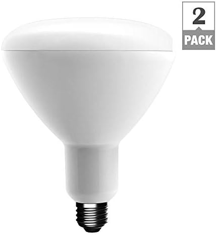 Lâmpada LED de LED de BR40 equivalente a 90 watts de 90 watts, lâmpada LED, branca macia (2-pacote