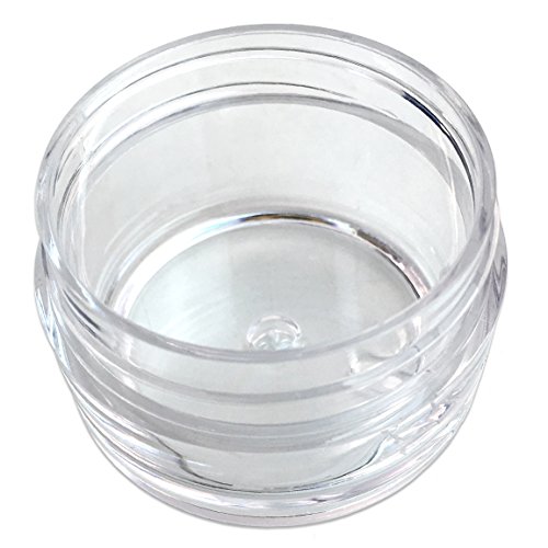 Beauticom 20 grama/20ml vazio claro pequeno recipiente redondo potes com tampas para maquiagem em pó, pigmentos