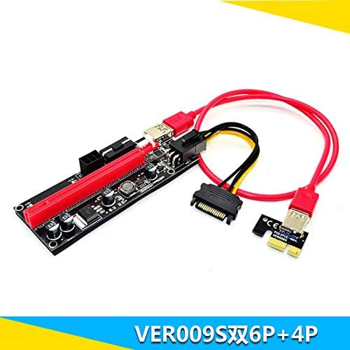 Cfrfhc ver009s PCI-E PCIE Express 1x a 16x RISER Adaptador de cartão ETH etc.