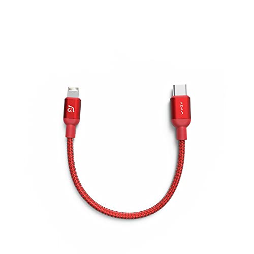Adam Elements Peak II C20B USB-C para Lightning Cable 20cm vermelho