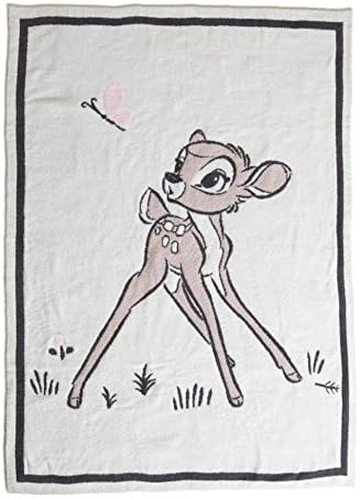 Barefoot Dreams Cozychic Disney Bambi Clanta, arremesso de arremesso, Lily-45 ”x 60”