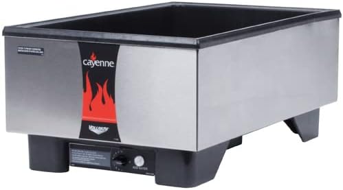Vollrath 71001 Cayenne Modelo 1001 Bancada Hot Food Merch mais quente com aço inoxidável Ext