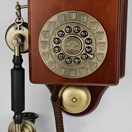 Não-logo Retro Rotário Dial Phone Antique Wired Continental Telephone Decoration