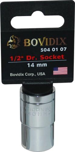Bovidix 5040107 soquete de acionamento de 1/2 polegada, 6 pontos, métrica - 14mm