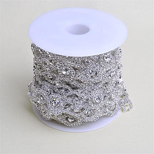 Floyinm Costura em strass vestido de noiva branco vestido de casamento de cristal vestido de noiva decorativo em cadeia de