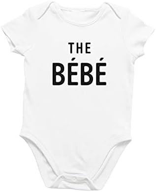 Bebê orgânico de Onimie de Printique Bodysuit fofo de manga curta, 0-12 meses - The Bebe