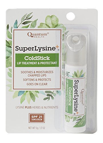 Saúde Quântica Superlysine+ Coldstick Lip protetor solar | Soothes and Hidraces Lips | Suacia e protege do sol | Fica