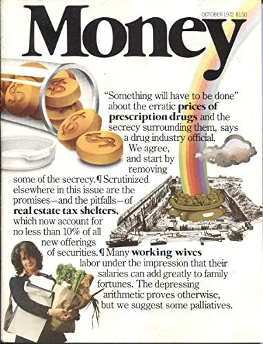 Dinheiro - outubro de 1972 - Primeira edição - Historic Financial Interest Magazine para todos - Time, Inc