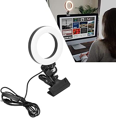 Luz de LED, rotação de 360 ​​graus de 10 níveis de lâmpada de preenchimento de escurecimento USB suprimentos domésticos