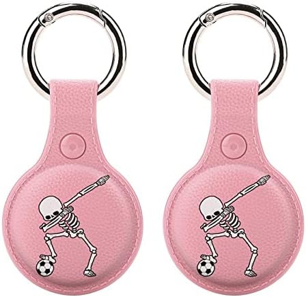 Dabbing Skeleton Soccer Solter para airtag Key Ring TPU Tag da capa de proteção de proteção TPU Tag para bagagem de