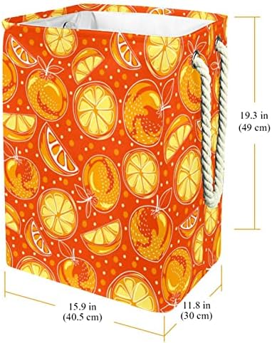 Indicultor de fruto laranja amarelo Padrão de frutas largas cestas de roupas de roupas prejudiciais à prova d'am