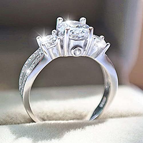 2023 Novo anel de strass anel de diamante anéis de noivado anel para mulheres cruzando o tamanho do anel de cristal 5 10