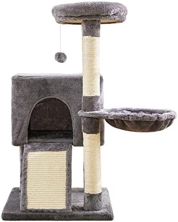 Ｋｌｋｃｍｓ Torre de gato com postes de arranhões Stand Stand Stand Poldes Protector Platata