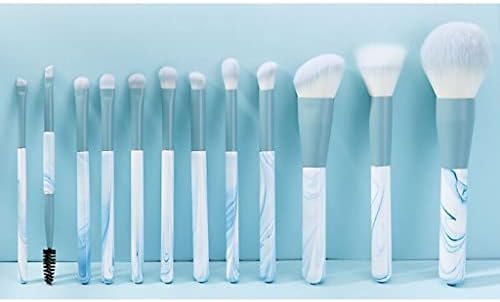 Brilhos de maquiagem de Walnuta 12 Definir conjunto de escovas de pó soltas Ferramentas de beleza Sombros de lâmina de lâmina