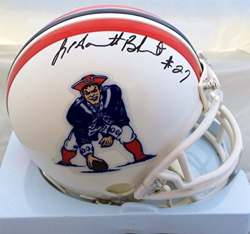 LeGarrette Blount assinou o New England Patriots Mini Capacete JSA - Mini Capacetes Autografados da NFL