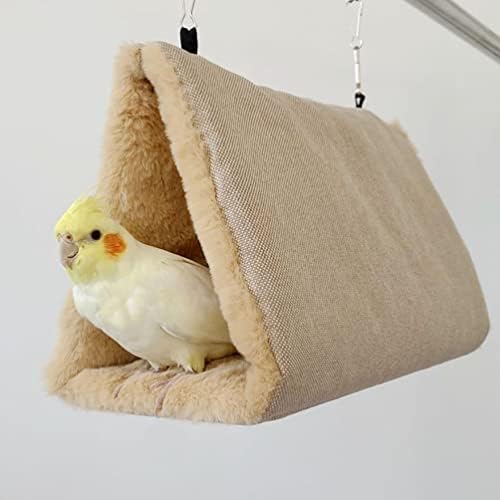 Keeronde Bird Nest Hammock Hammock Swing Toy para Pet Parrot Budgie periquito