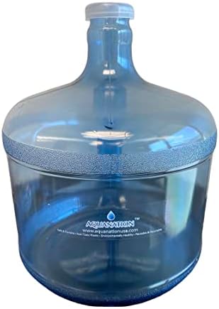 Aquanação 3 galões de alimentos reutilizáveis ​​Safe 55mm Snap no Crown Top Plástico Bamasão de Garraneta de Água Jarro