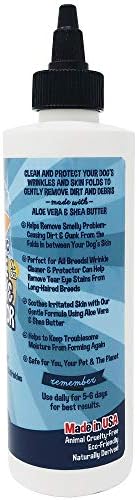 Limpador e protetor de rugas de cães Bodhi | 8oz extra grande | Soother & Treatment para limpar e proteger rugas e pele