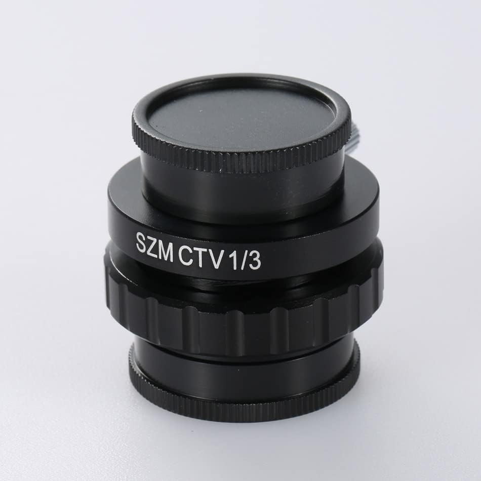 Adaptador de lente de montagem C.Rhavi 0,5x 1/2 1/3 Adaptador CTV para SZM Trinocular Microscópio de Microscópio Acessórios