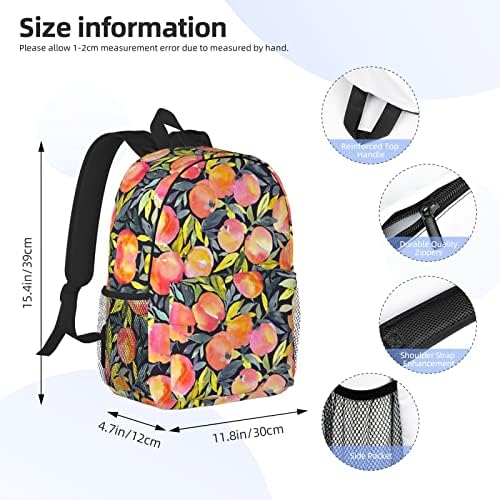 Ewmar colorido pêssego de 15 polegadas de 15 polegadas para a mochila de viagem para mochila de viagem para mochila